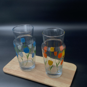 گلدون شیشه ای (چاپدار)