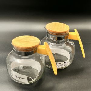 قوری پیرکس(درب چوبی)