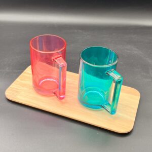 لیوان رنگی دسته دار(تکی)