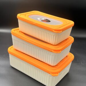 ظرف سه تیکه ماکروفری مستطیلی