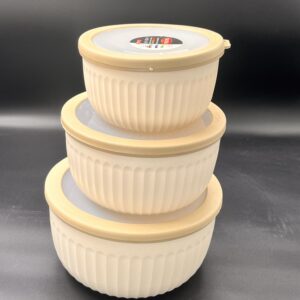 ظرف سه تیکه ماکروفری گرد